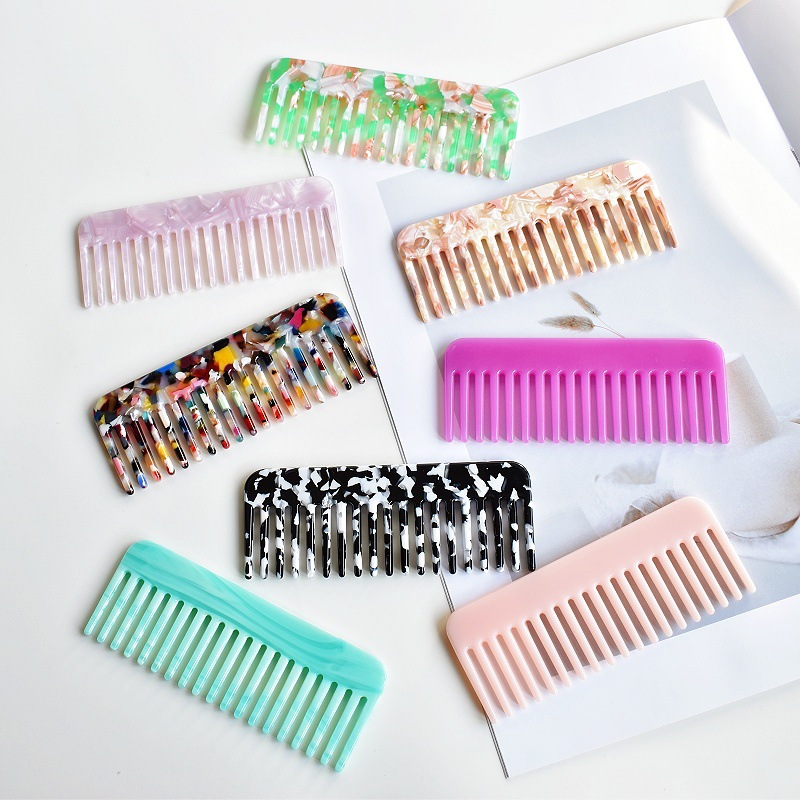 Men'S Grooming Bag - Acrylic Combs Travel Portable Hair Brush