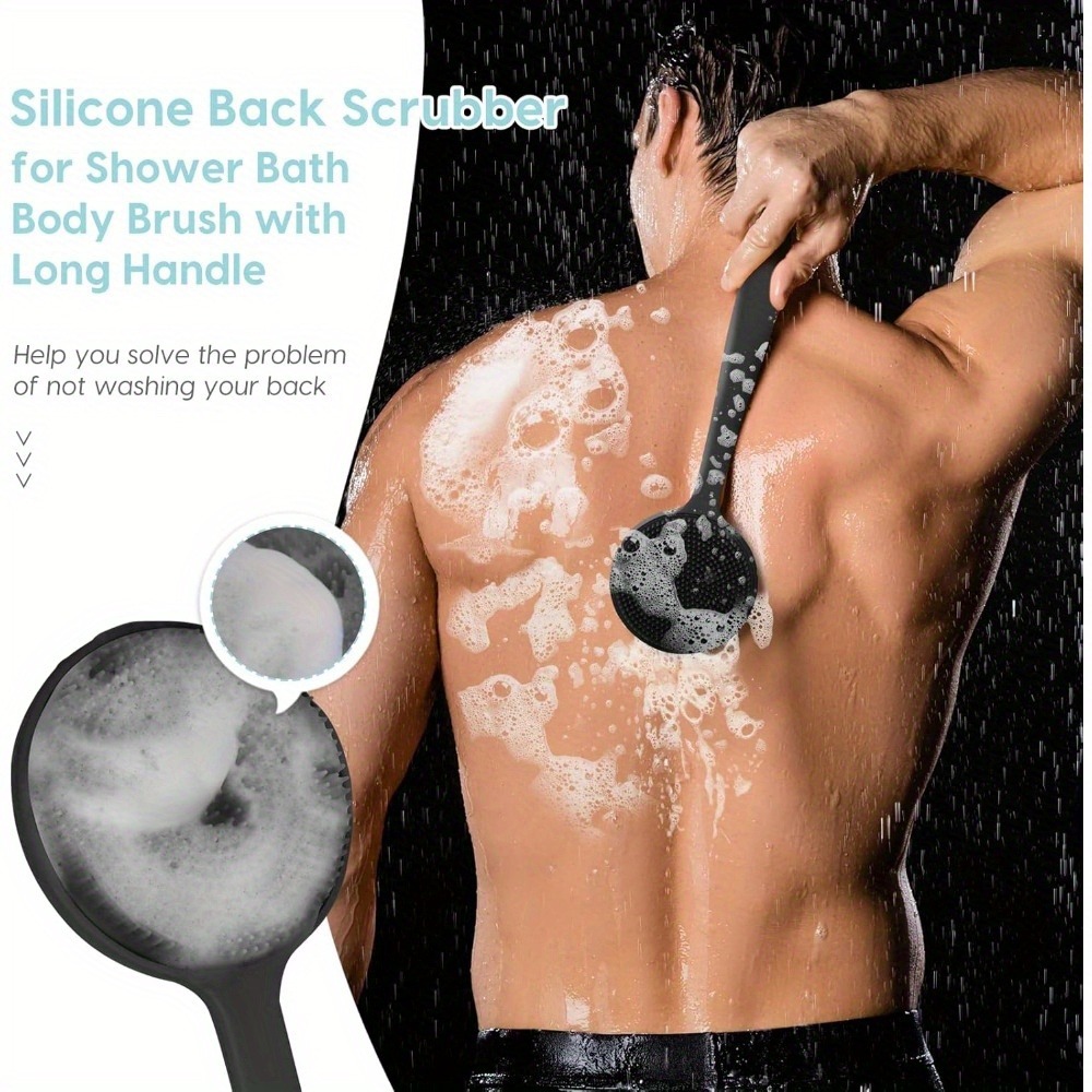 Silicone Back Scrubber Brush f - Exfoliating Scrub Mens 评论和价格