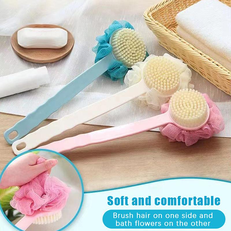 Curved Long Handle Shower Brus - Exfoliating Scrub Mens 评论和价格