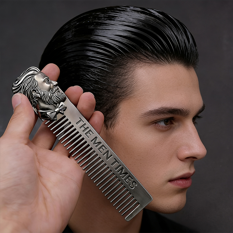 Vintage Metal Hair Comb Retro  - Men'S Grooming Oil 评论和价格