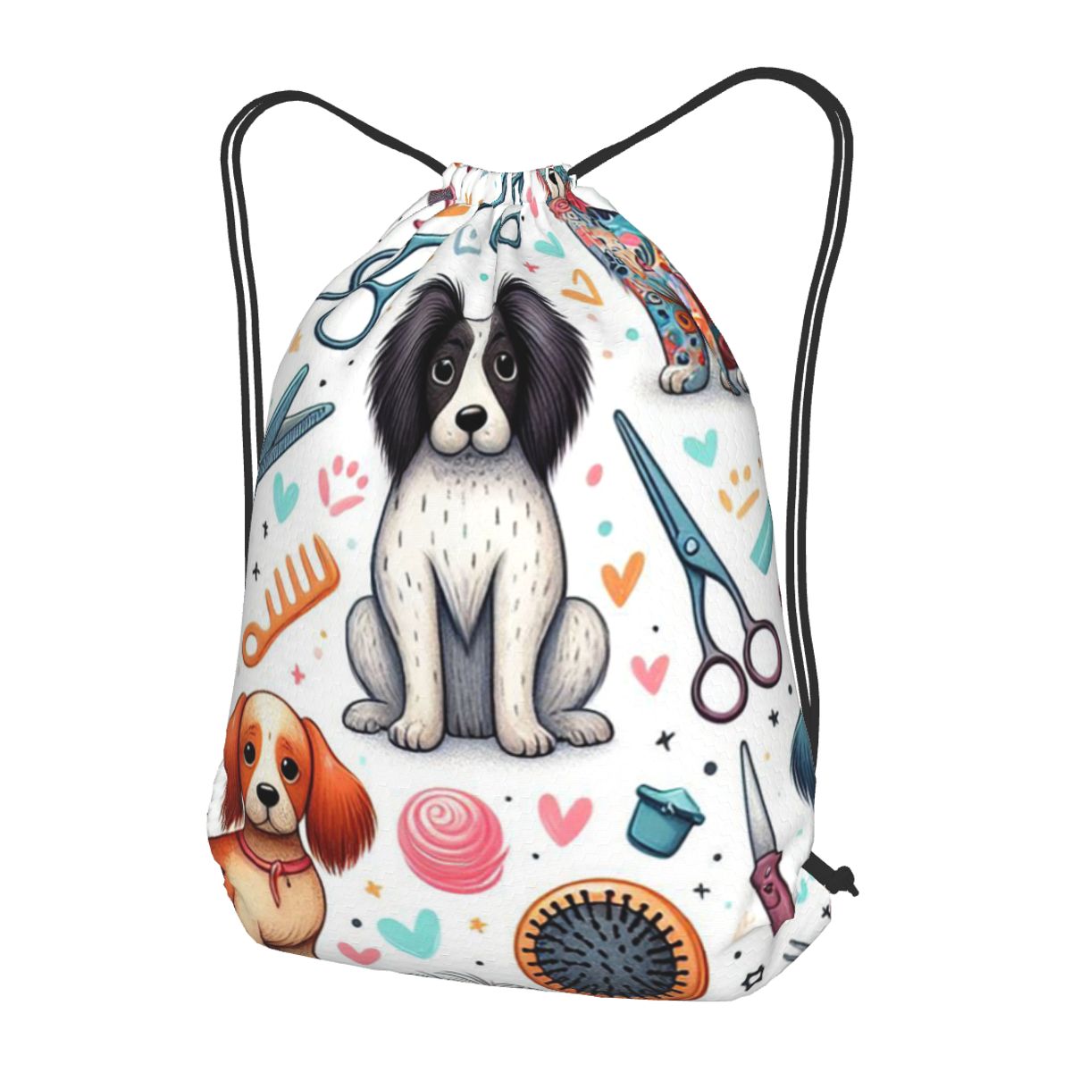 Dog Grooming Printed Backpacks - Men'S Grooming Bag 评论和价格