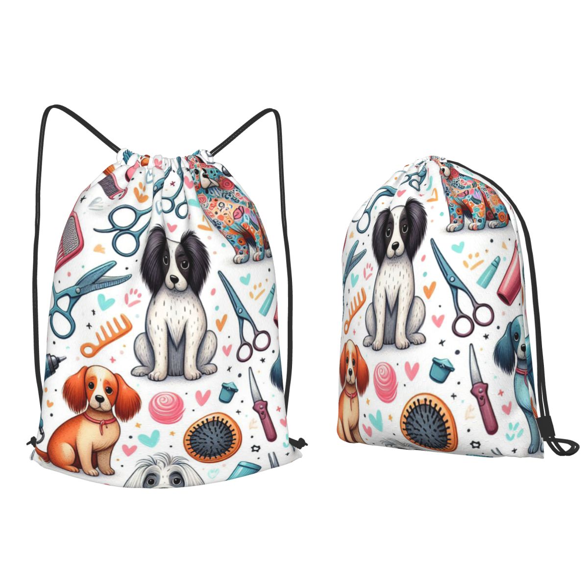 Dog Grooming Printed Backpacks - Men'S Grooming Bag 评论和价格