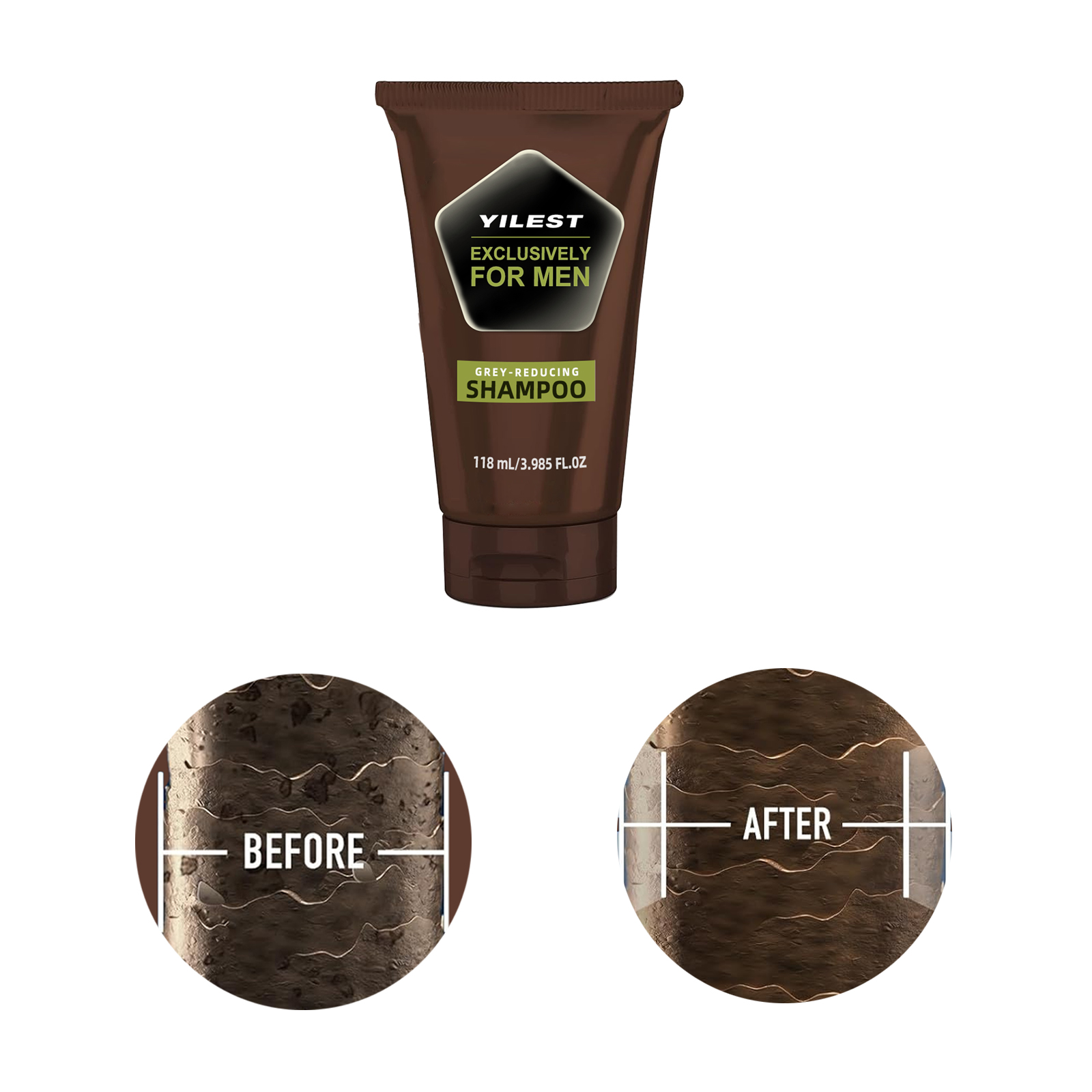 YILEST Men's Grey Reducing Sha - Men'S Grooming Oil 评论和价格
