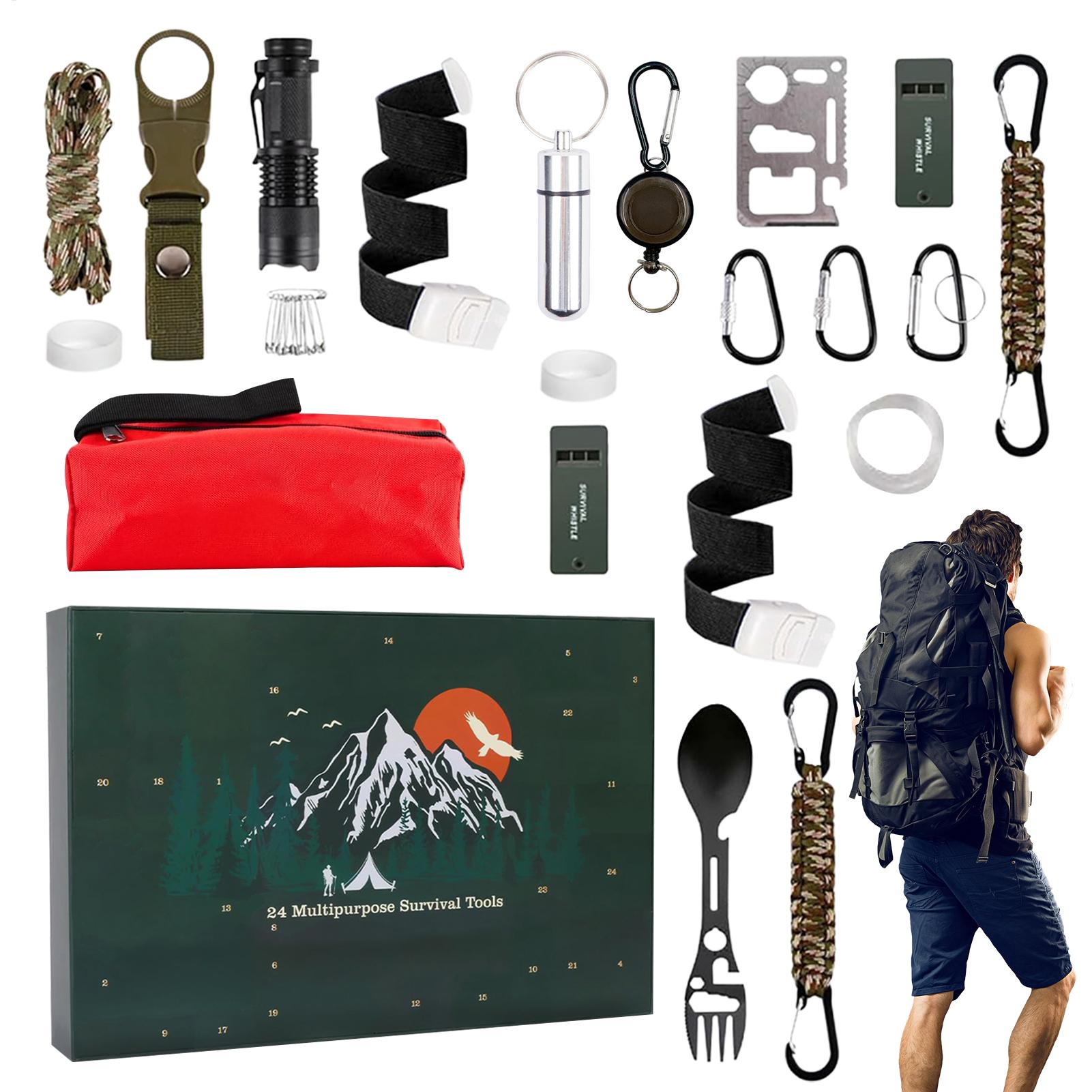 Outdoor Camping Tools Set Chri - Mens Grooming Advent Calendar 评论和价格