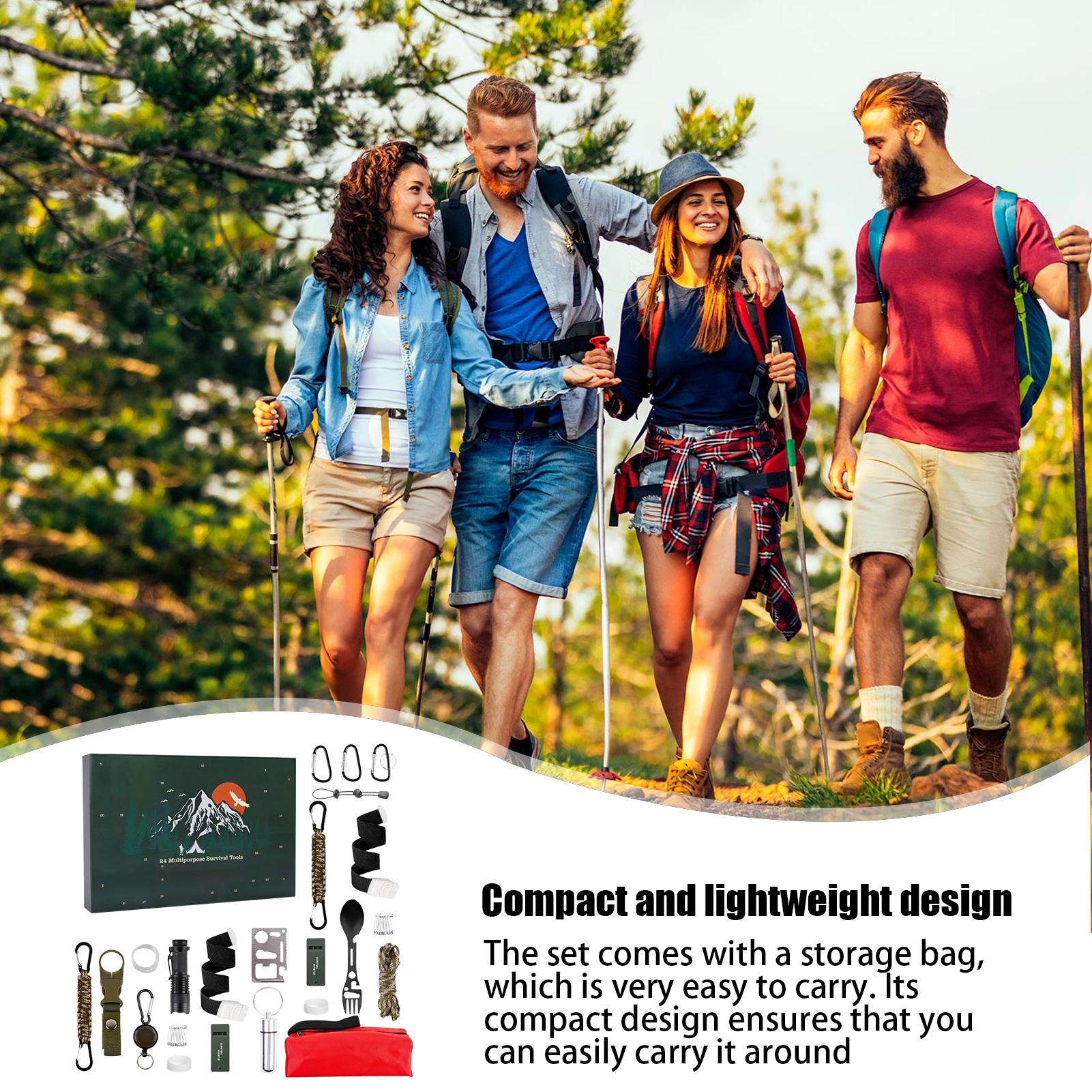 Outdoor Camping Tools Set Chri - Mens Grooming Advent Calendar 评论和价格