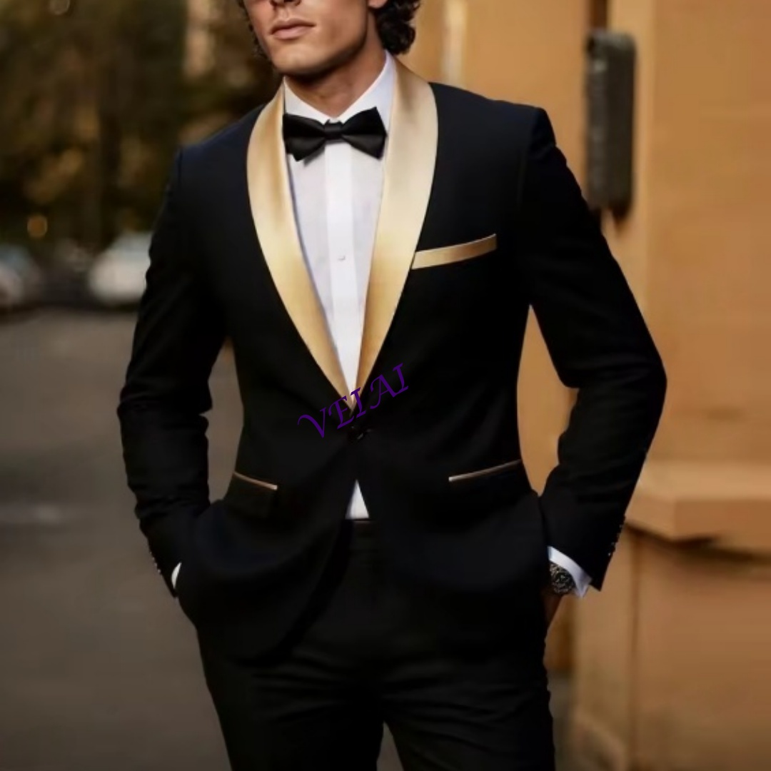 CustomizedNew Gold Lapel Black - Men'S Grooming Daily 评论和价格
