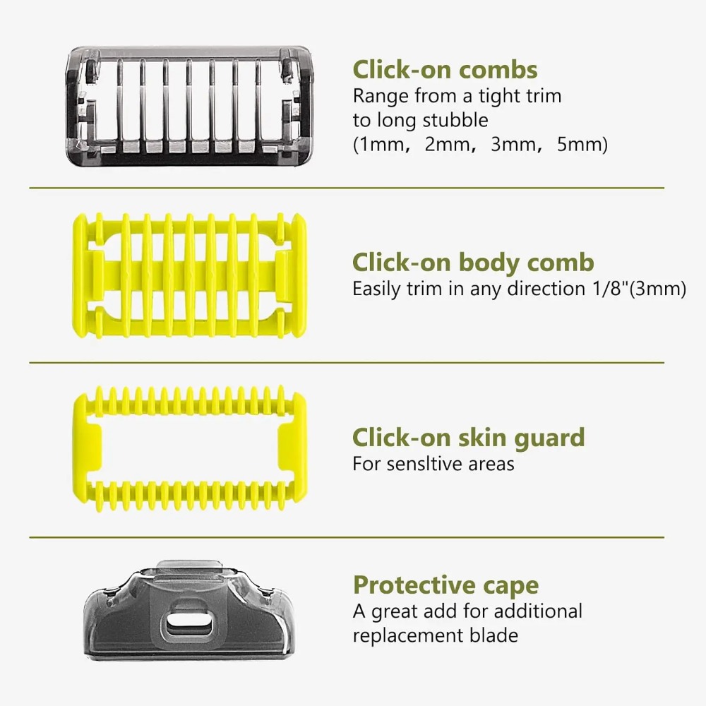 New 4 Size Guide Comb Guards f - Men'S Grooming Shaver 评论和价格
