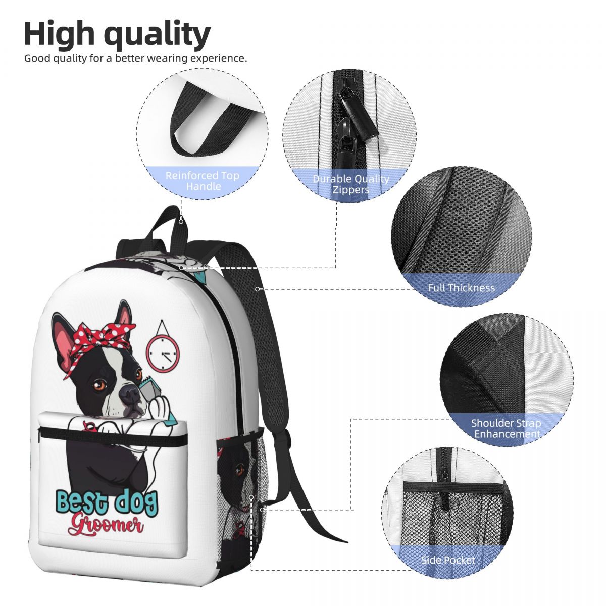 Cute Dog Groomer Gift For Wome - Men'S Grooming Bag 评论和价格