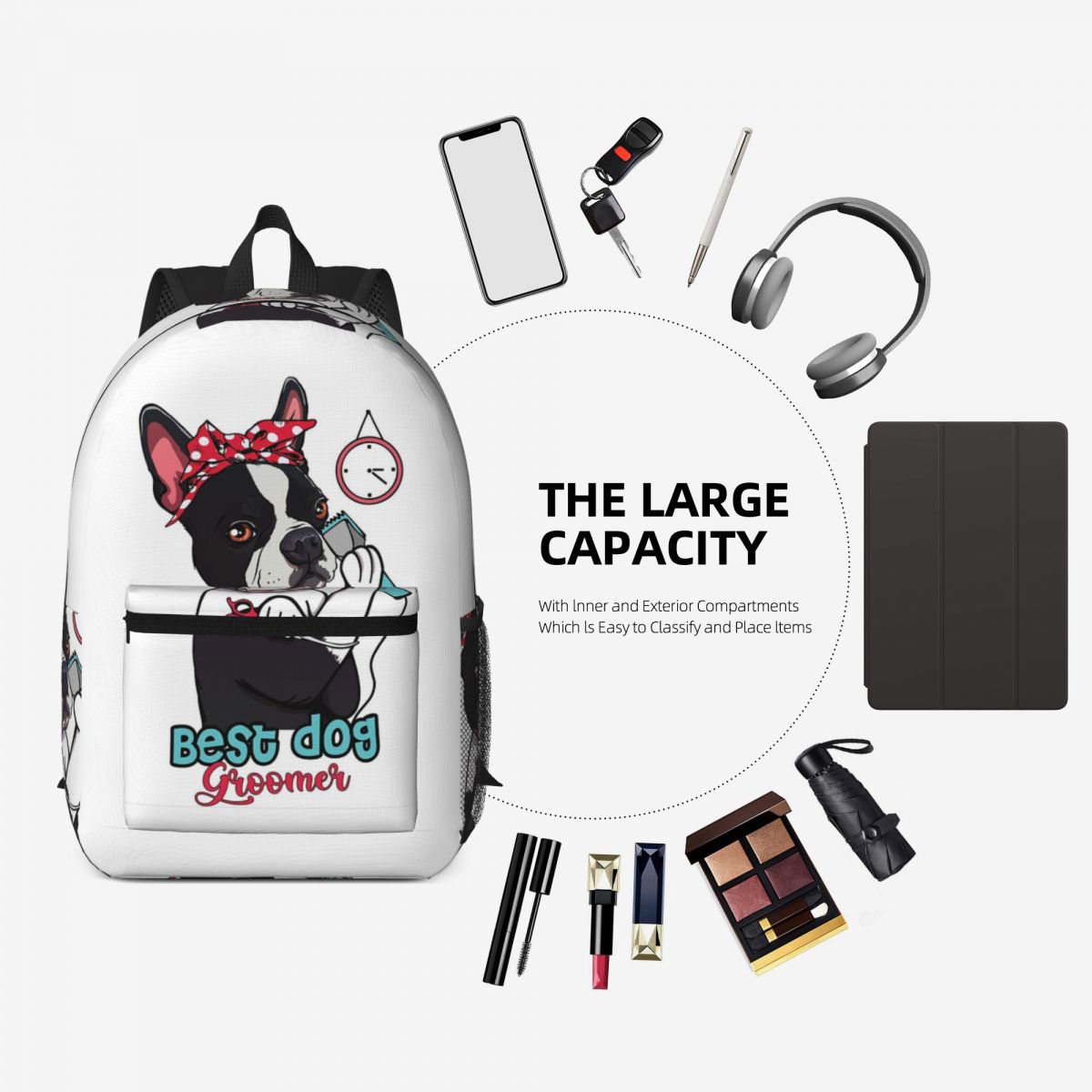 Cute Dog Groomer Gift For Wome - Men'S Grooming Bag 评论和价格