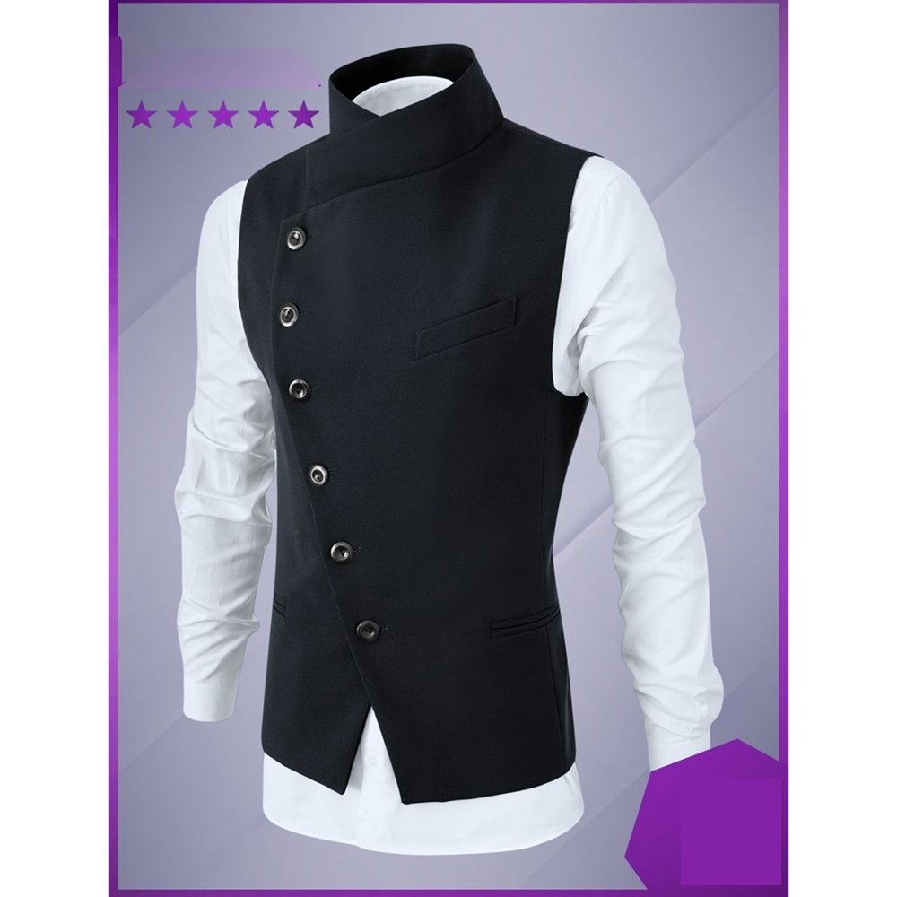 High-end Vest Male Black Fashi - Men'S Grooming Daily 评论和价格