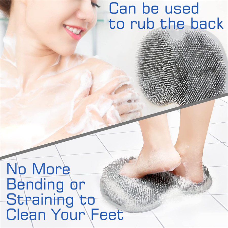 Shower Foot Scrubber Mat Back  - Exfoliating Scrub Mens 评论和价格