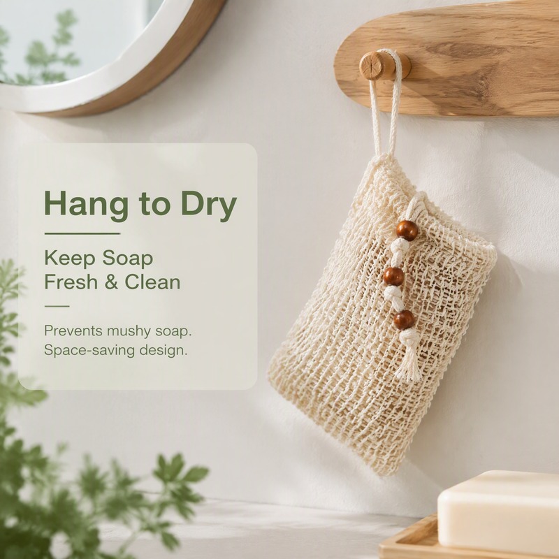5Pcs Cotton Linen Bath Soap Fo - Exfoliating Scrub Mens 评论和价格