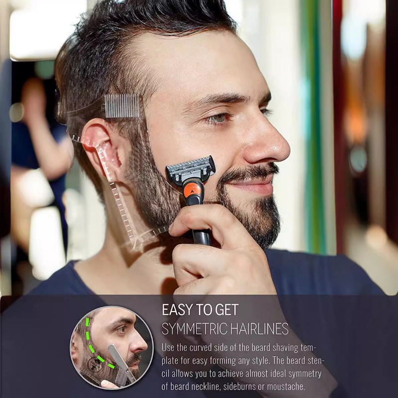 Beard Shaping Tool Mustache St - Men'S Grooming Facial 评论和价格
