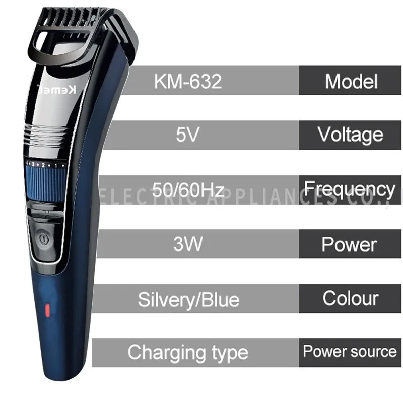 Kemei 632 0.5-10mm Adjustable  - Men'S Face Grooming 评论和价格
