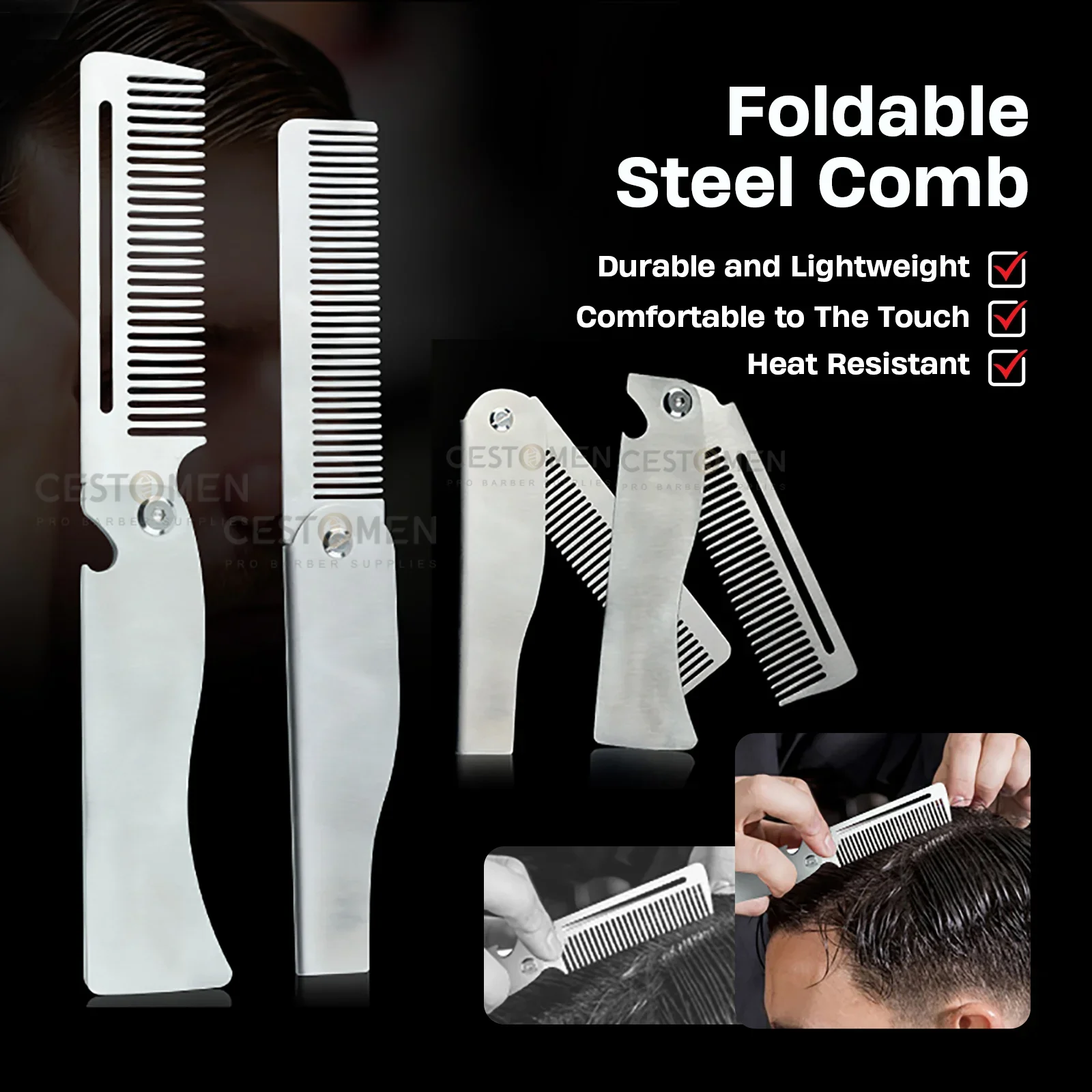 New Type1/2PCS Portable Steel  - Men'S Grooming Oil 评论和价格