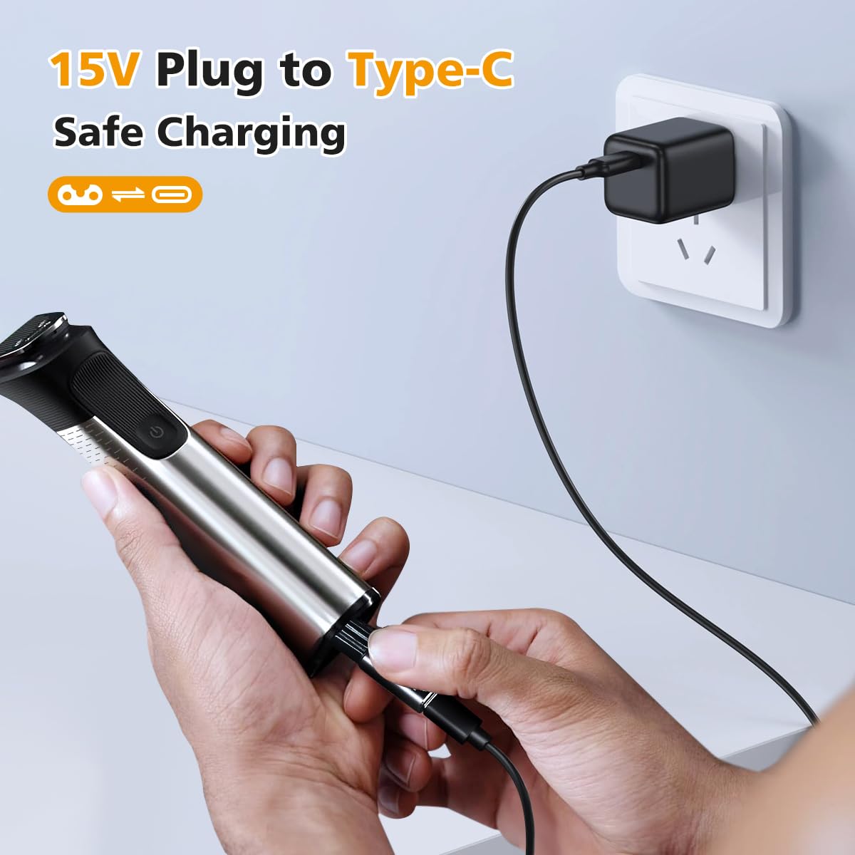 15V USB-C Safe Stable Mini Cha - Men'S Grooming Shaver 评论和价格
