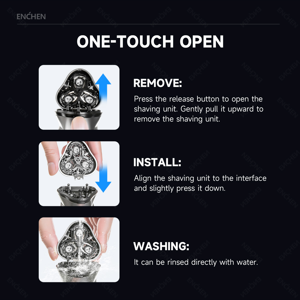 ENCHEN Blackstone's Replacemen - Men'S Face Grooming 评论和价格
