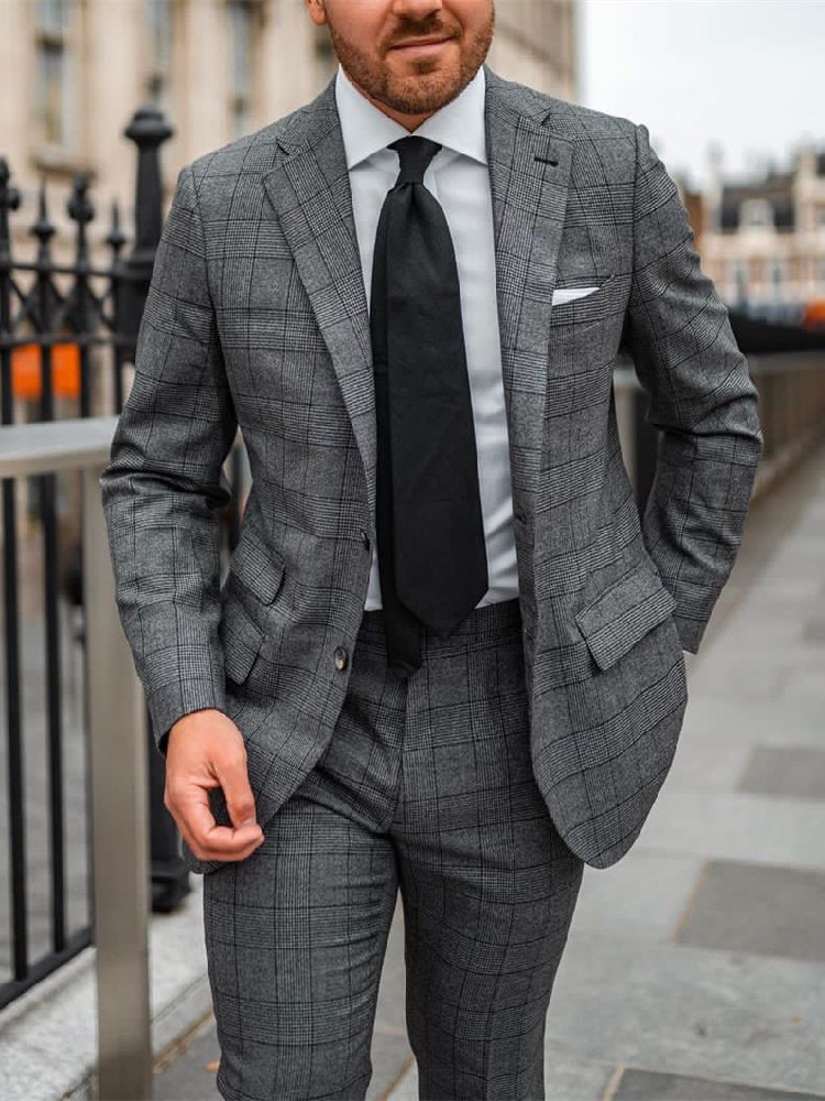 Men Suit Tailor-Made 2 Pieces  - Men'S Grooming Daily 评论和价格